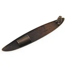 Suport ardere betisoare parfumate, model pescar in barca, metal