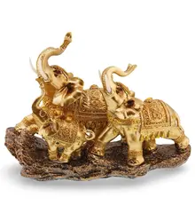 Statueta feng shui Familie de Elefanti, 28cm