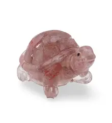 Broscuta din rasina cu spartura Aventurin rosu, 5cm