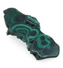 Felie slefuita unicat din Malachit natural, M11