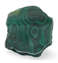 Felie slefuita unicat din Malachit natural, M7
