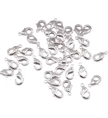 Accesorii din metal - inchizatori carabina (lobster) pentru bijuterii, 10mm