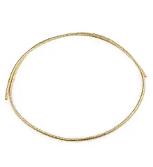 Bratara/colier magnetic din ata aurie, 51cm