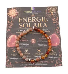 Bratara ENERGIE SOLARA cu cristale naturale si Argint 925, 6-7mm