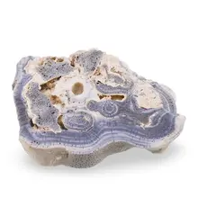 Felie slefuita unicat din Coral albastru, C5