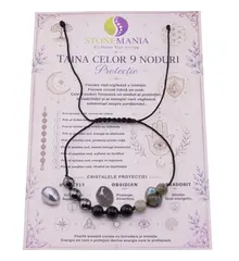 Bratara pe snur TAINA CELOR NOUA NODURI pentru PROTECTIE