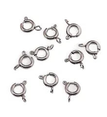 Accesorii din inox - inchizatori carabina pentru bijuterii, 9mm - set 10 buc