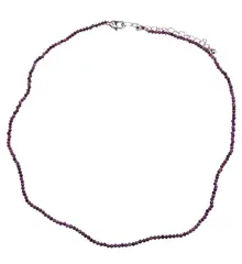 Colier Rubin sfere microfatetate 2mm