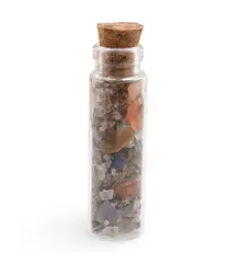 Spelljar pentru pentru INVATATURA cu ierburi si cristale naturale in sticluta cu dop de pluta