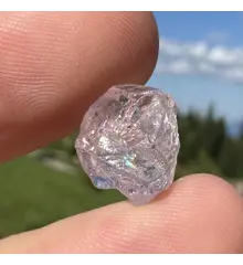 Morganit Nigerian, cristal natural unicat, 13x10mm, 1.54g, cod D1