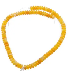 Sirag Agat galben rondele 8mm, 39cm