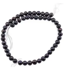 Sirag Perle de Cultura albastre turtite 8-9mm, 41cm