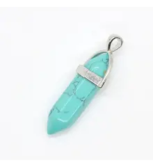 Pandantiv turcoaz dublu varf