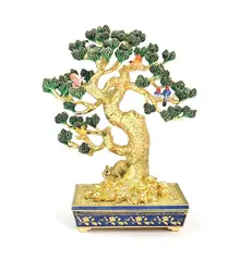 Statueta Feng Shui Copacul dorintelor cu Mangusta si 6 pasari 2020