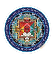 Abtibild Feng Shui cu Mandala Hayagriva - 5cm