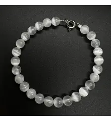 Bratara selenit sfere 6mm