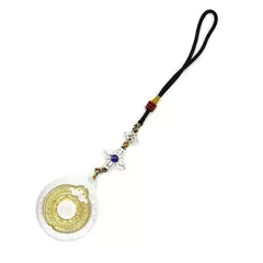 Amuleta Feng Shui 2022 Zodiac cu cele 8 simboluri norocoase si Dubla Dorja pentru protectie si bunastare