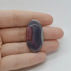 Cabochon Agat Botswana Portocaliu 36x19x6mm C101