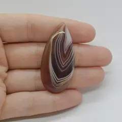 Cabochon Agat Botswana Portocaliu 45x21x6mm C112