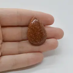 Cabochon Goldstone Maro 32x22x7mm C96