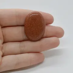 Cabochon Goldstone Maro 32x23x6mm C90