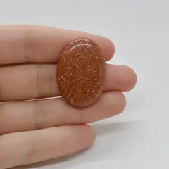 Cabochon Goldstone Maro 33x24x5mm C112