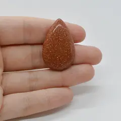 Cabochon Goldstone Maro 35x22x6mm C87