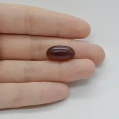 Cabochon Granat Hessonit 18x10x6mm C207