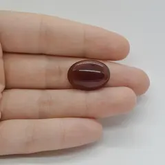 Cabochon Granat Hessonit 20x14x5mm C215