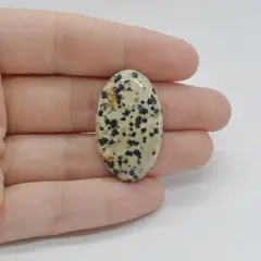 Cabochon Jasp Dalmatian 33x20x6mm C102