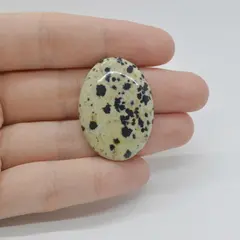 Cabochon Jasp Dalmatian 33x24x6mm C9