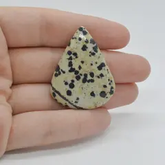 Cabochon Jasp Dalmatian 39x30x5mm C76