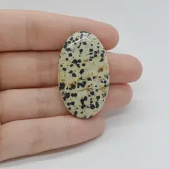 Cabochon Jasp Dalmatian 40x23x6mm C104