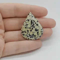 Cabochon Jasp Dalmatian 36x28x5mm C135