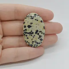 Cabochon Jasp Dalmatian 38x24x6mm C130