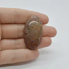 Cabochon Jasp Leopard 2 40x22x8mm C65