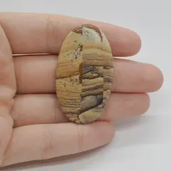 Cabochon Jasp Peisaj 45x26x5mm C78