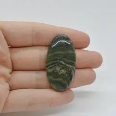 Cabochon Jasp Zebra Verde 41x22x6mm C32