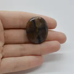 Cabochon Kiastolit 30x24x6mm C34