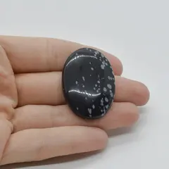 Cabochon Obsidian Fulg de nea 38x27x7mm C57