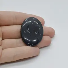 Cabochon Obsidian Fulg de nea 39x28x6mm C61