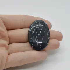 Cabochon Obsidian Fulg de nea 40x26x6mm C100