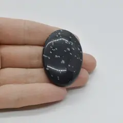 Cabochon Obsidian Fulg de nea 42x28x8mm C40