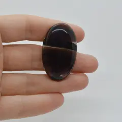 Cabochon Obsidian Midnight Lace 40x24x7mm C23