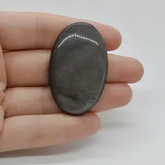 Cabochon Obsidian Silver 46x29x6mm C32
