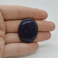 Cabochon Goldstone Albastru 32x26x6mm C16