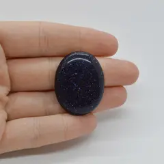 Cabochon Goldstone Albastru 33x26x5mm C89