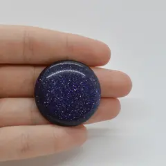Cabochon Goldstone Albastru 33x32x6mm C53