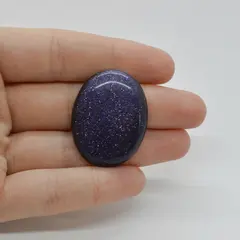 Cabochon Goldstone Albastru 34x26x6mm C73