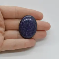 Cabochon Goldstone Albastru 35x26x6mm C85